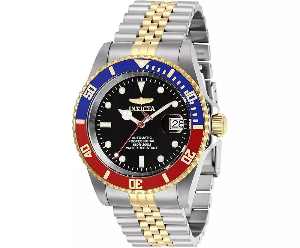 Invicta Men's 29180 Pro Diver Automatic 3 Hand Black Dial Watch