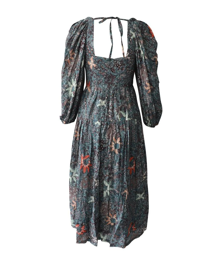 Ulla Johnson Kemala Floral Print Midi Dress in Multicolor Cotton 3