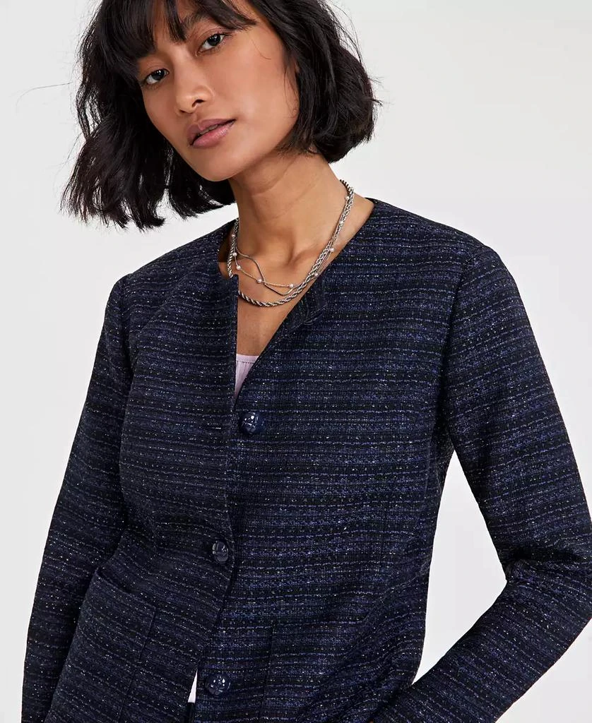 On 34th Women's Tweed Collarless Jacket, Created for Macy's 3