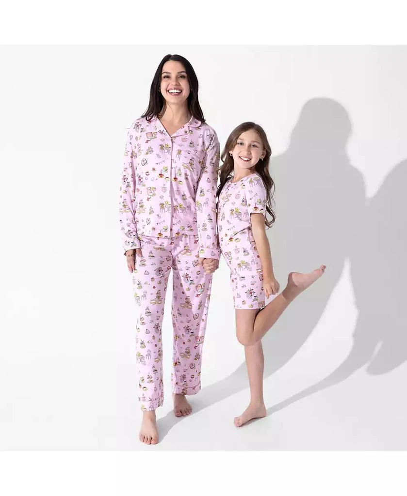 Bellabu Bear Unisex Tea Party Kids 2-Piece Short Sleeve 
Shorts Pajama Set 3