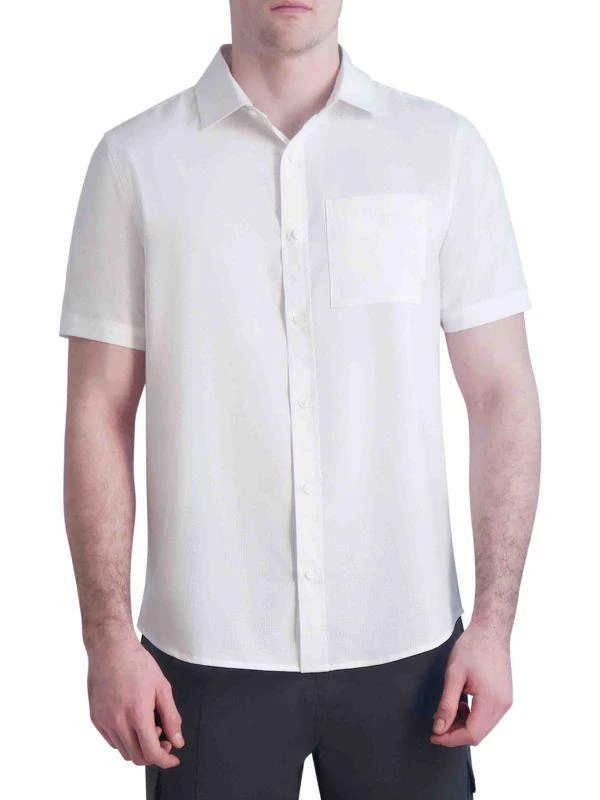 Karl Lagerfeld Paris Short Sleeve Button Down Shirt 4