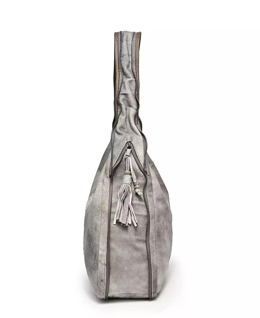 OLD TREND Women's Genuine Leather Dorado Expandable Hobo Bag 6