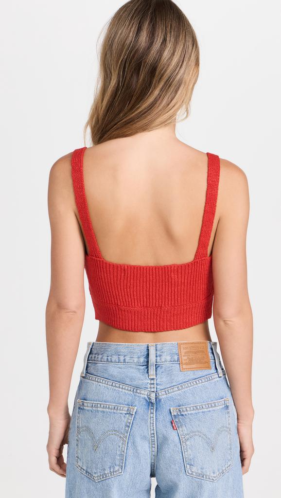 Enza Costa Linen Knit Bralette