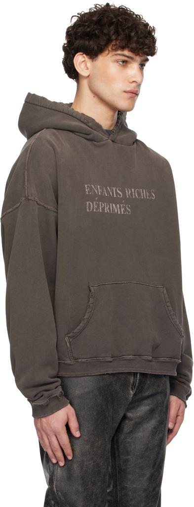 Enfants Riches Déprimés グレー Classic ロゴ Enfants Riches Deprimes Gray Classic Logo Hoodie - Hoodies