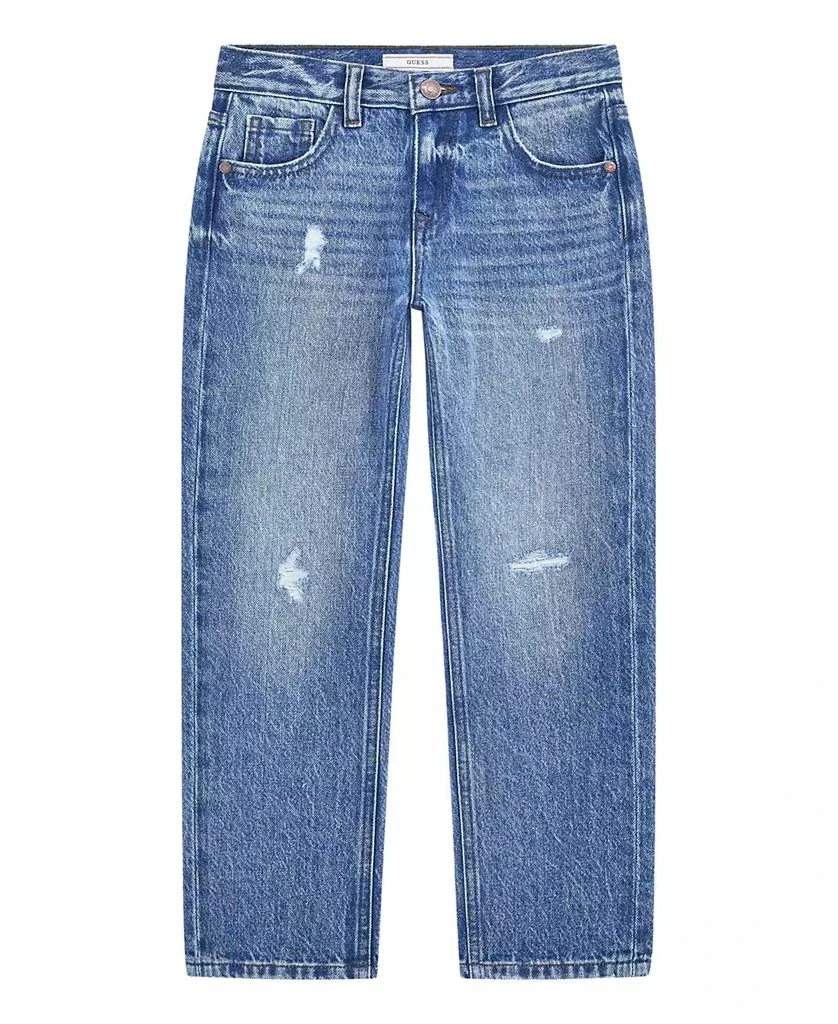 GUESS Big Boys Distressed Straight Fit Denim Jeans 1