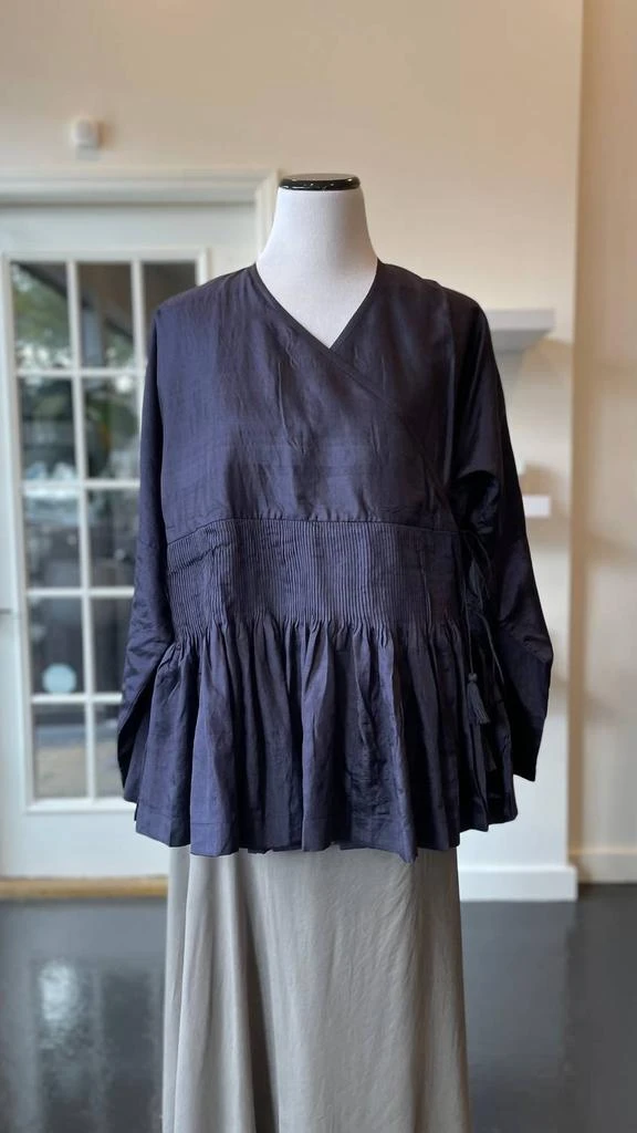 Bunon Bunon - Women's Silk Wrap Blouse 1