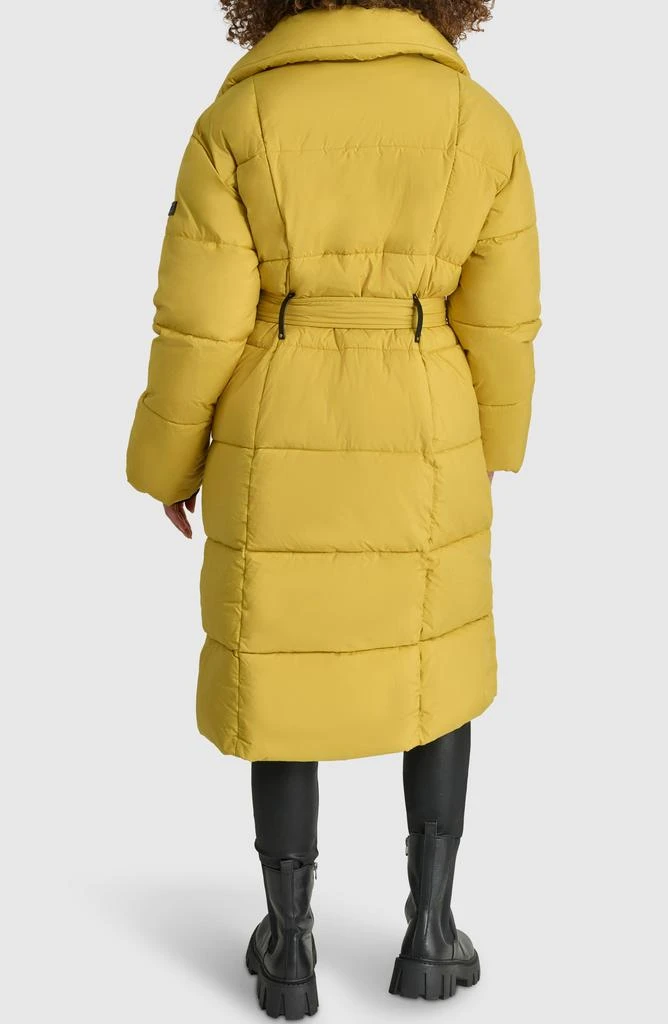 DKNY Asymmetrical Belted Water Resistant Puffer Jacket 2
