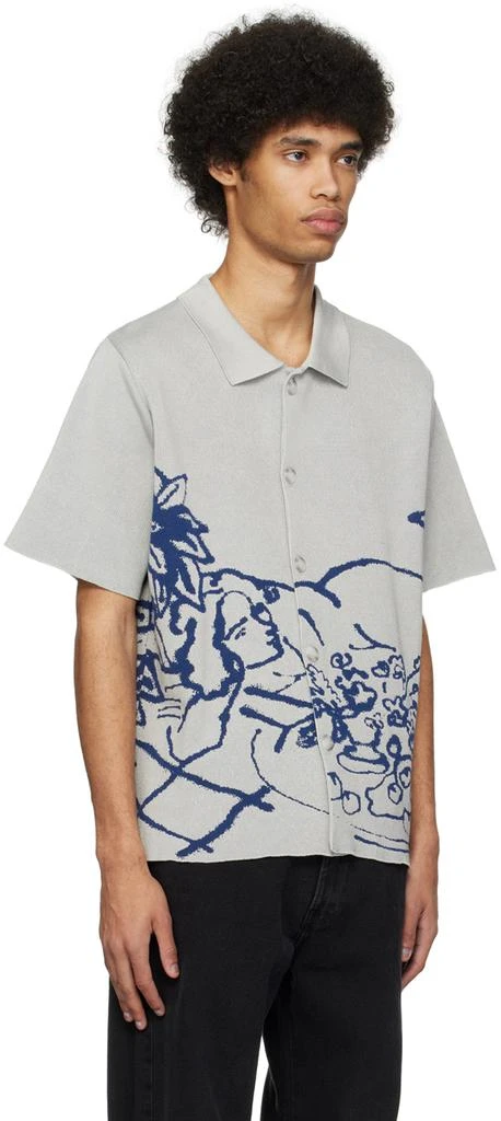 Carne Bollente Gray & Navy Tits Time Shirt 2