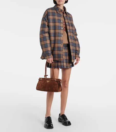 Prada Prada Bonnie Medium suede shoulder bag 5