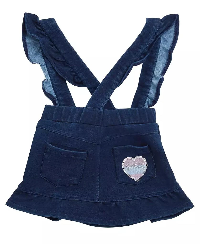 GUESS Baby Girl Bodysuit and Knit Denim Skirtall Set 5