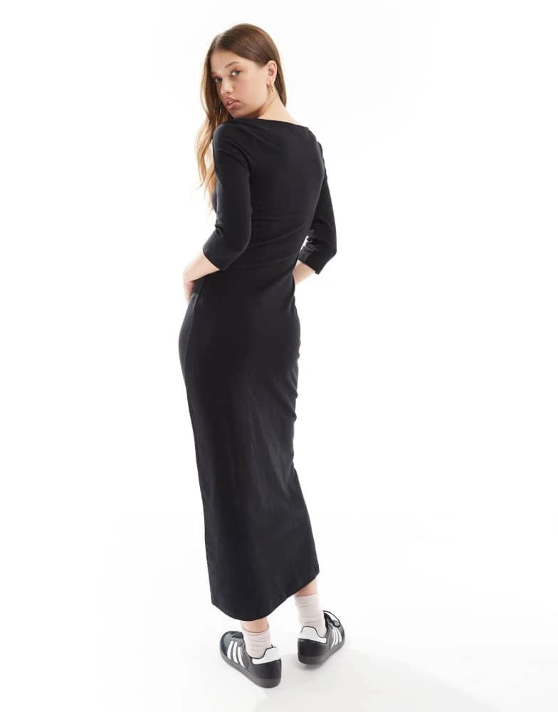Cotton:On Cotton:On Bella 3/4 sleeve maxi dress in black - Dresses & Skirts  - BeyondStyle