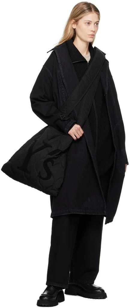 YOHJI YAMAMOTO Black Pleated Jeans 4