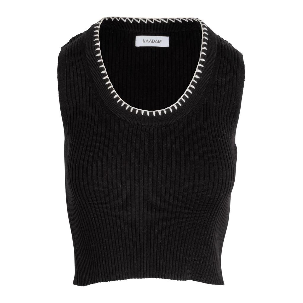 Naadam Naadam - Embroidered Rib Tank Top
