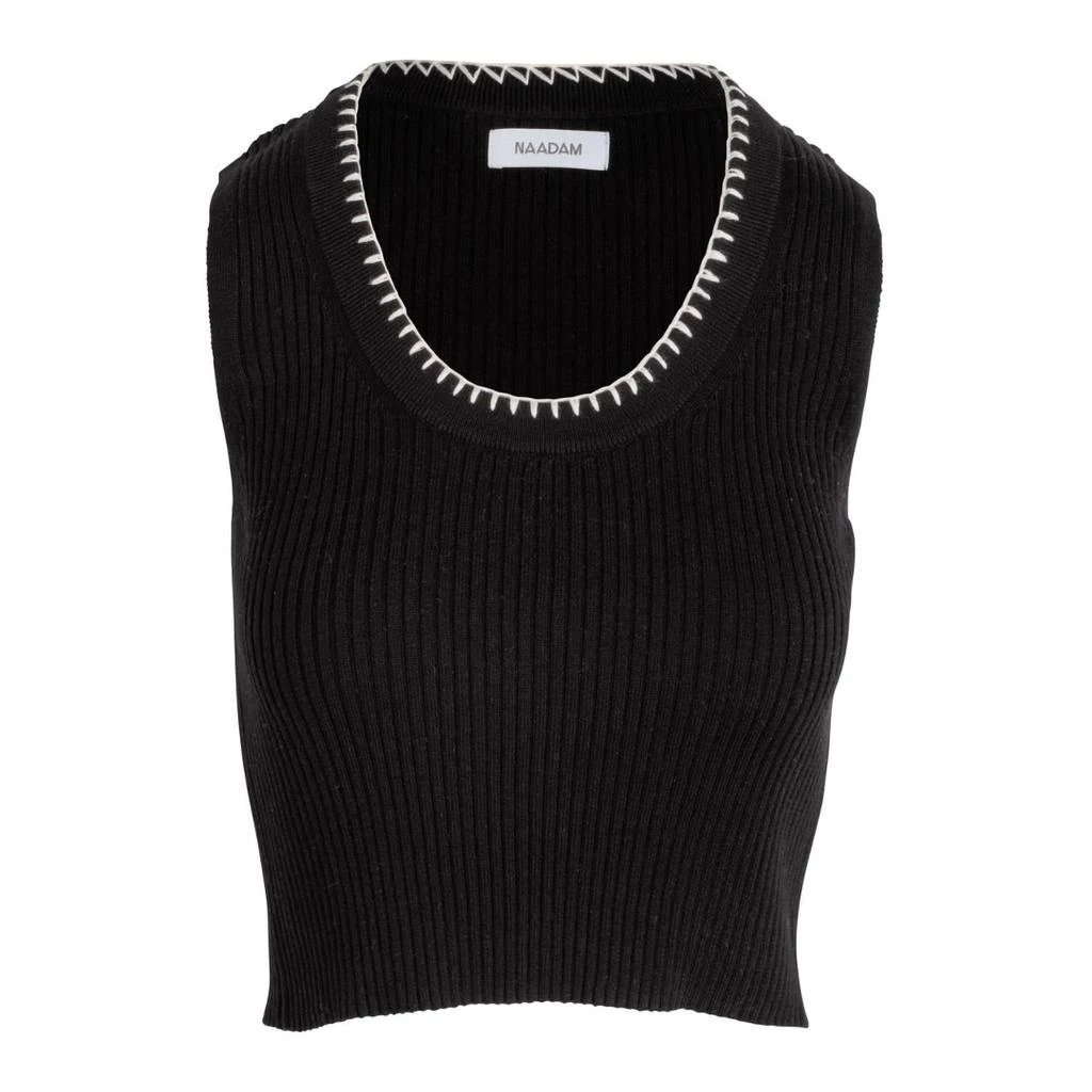 Naadam Naadam - Embroidered Rib Tank Top 1