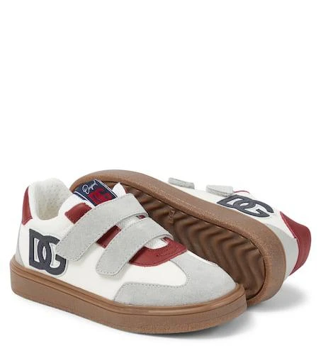 Dolce 
Gabbana DG Original leather-trimmed sneakers 6
