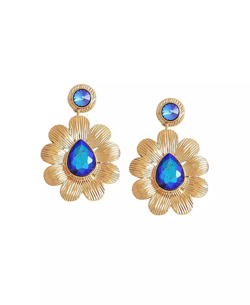 SOHI Women
s Teardrop Flora Drop Earrings