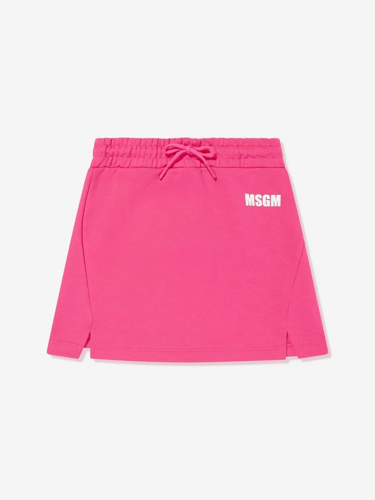 MSGM MSGM Girls Fleece Skirt in Pink 1