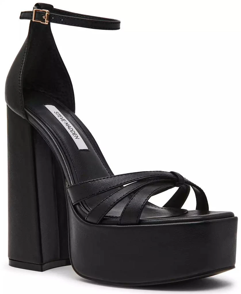 Steve Madden Women's Retro Strappy Block Heel Platform Dress Sandals