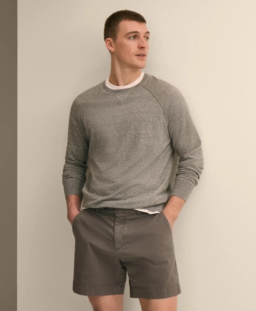 Brooks Brothers Linen-Cotton-Cashmere Sweatshirt Sweater