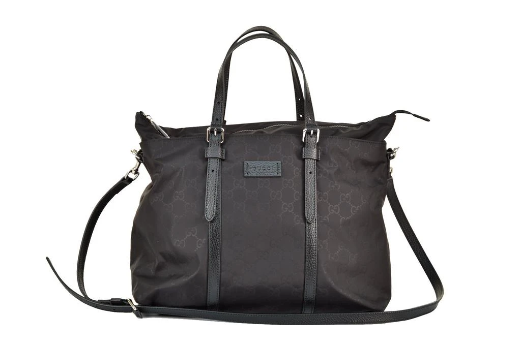 Gucci Gucci Black Tote Bag Men GG Canvas Fabric Mod. 510332 K28AN 1000 1