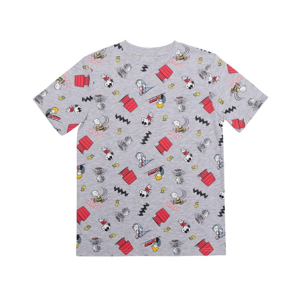 Peanuts Big Boys All Over Print Short Sleeve Graphic T-shirt