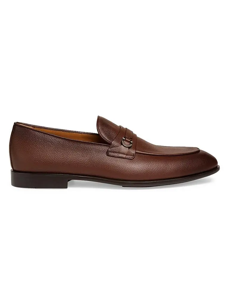 Ferragamo Men\'s Bentley Gancini Bit Suede Moccasins Safari Tan Size 10.5E Salvatore Ferragamo Men main image 3