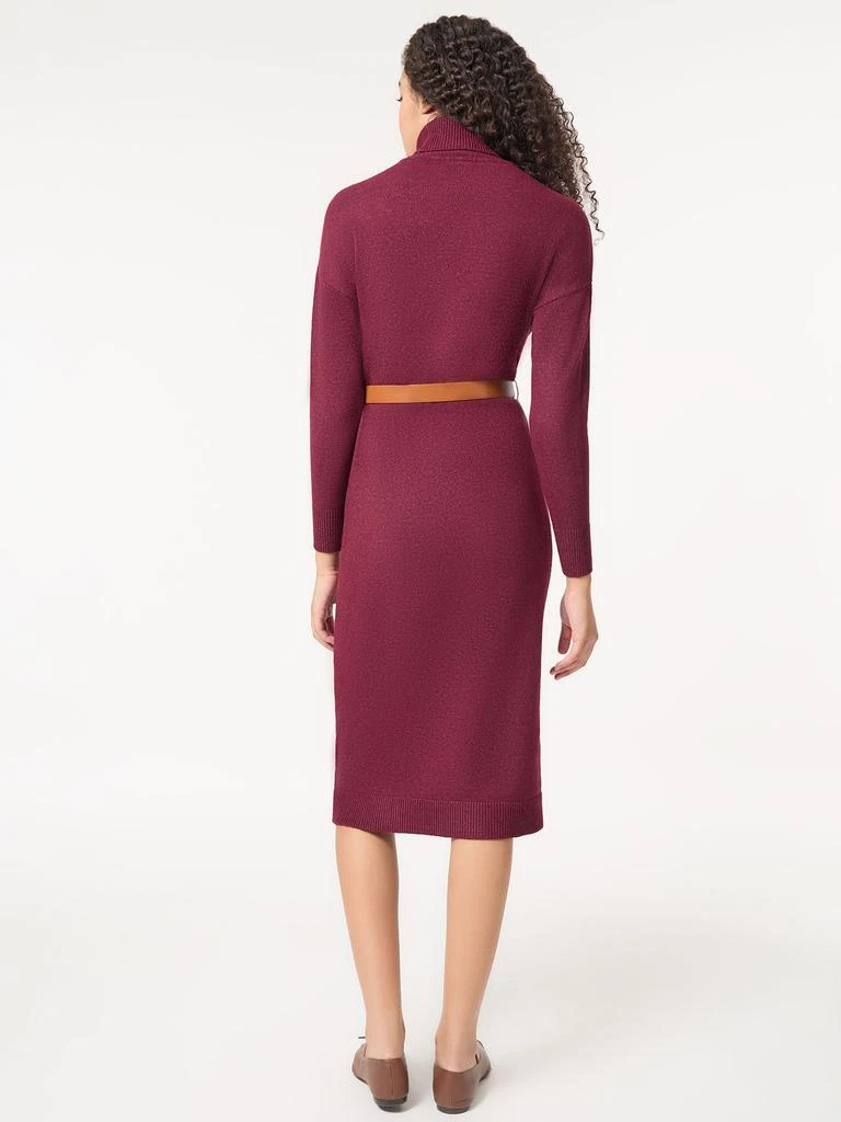 JONES NEW YORK Belted Turtleneck Sweater Dress 4