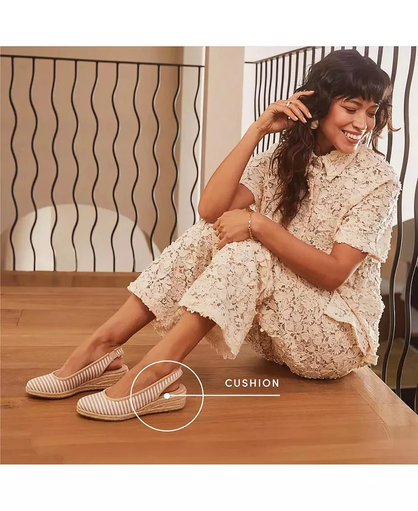 LifeStride Women's Kayden Slingback Wedge Espadrilles 6