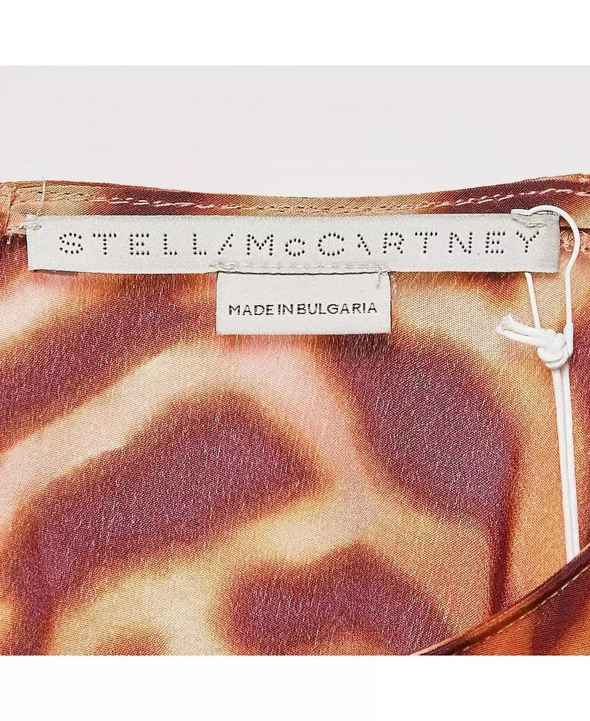 Pre-Owned Stella McCartney Women's Brown Leopard Print Silk Tie-Up Jumpsuit 5