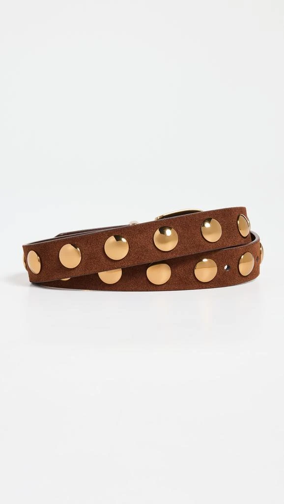 Madewell Studded Western Belt in Suede 4