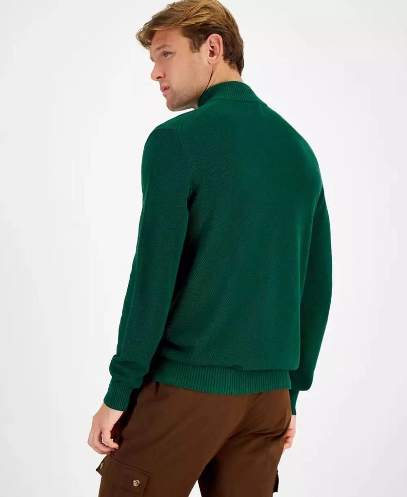 Club Room Men's Quarter-Zip Textured Cotton Sweater, Created for Macy's 2