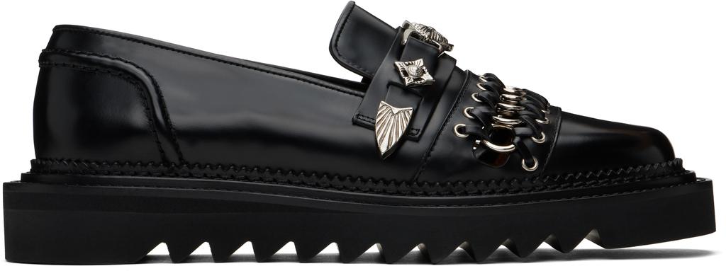 Toga Virilis Black O-Ring Loafers