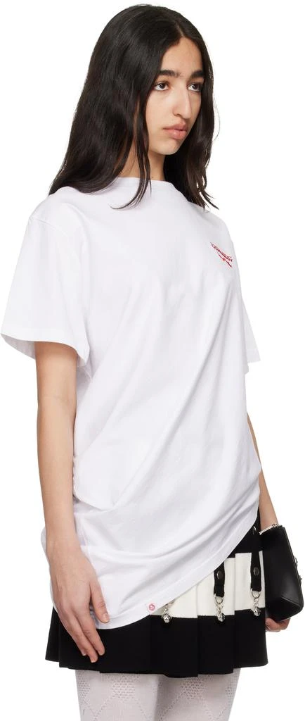 Charles Jeffrey Loverboy White Topsy Turvy T-shirt 2