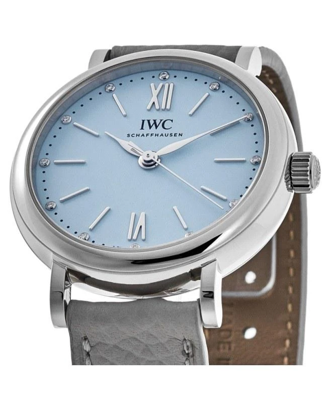 IWC Schaffhausen IWC Portofino Automatic Blue Dial Leather Strap Women's Watch IW357416 4
