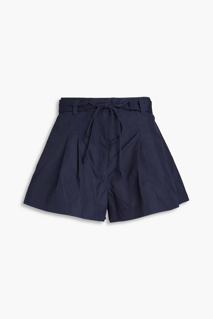 Ulla Johnson Iris pleated cotton-poplin shorts 1