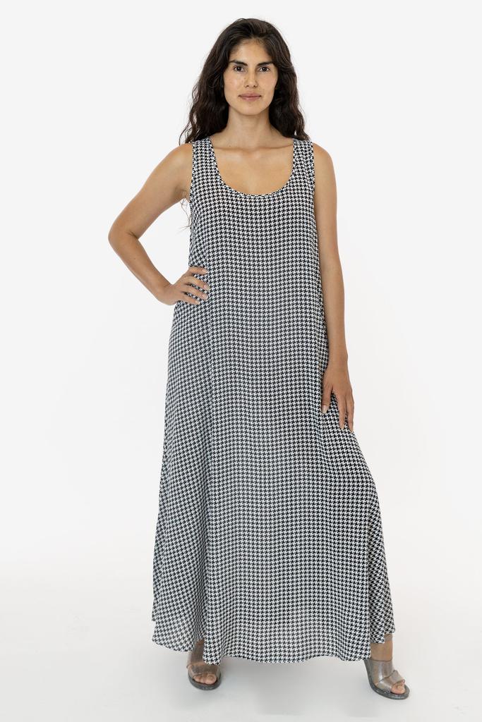 Los Angeles Apparel RPR02 - Rayon A-Line Maxi Dress