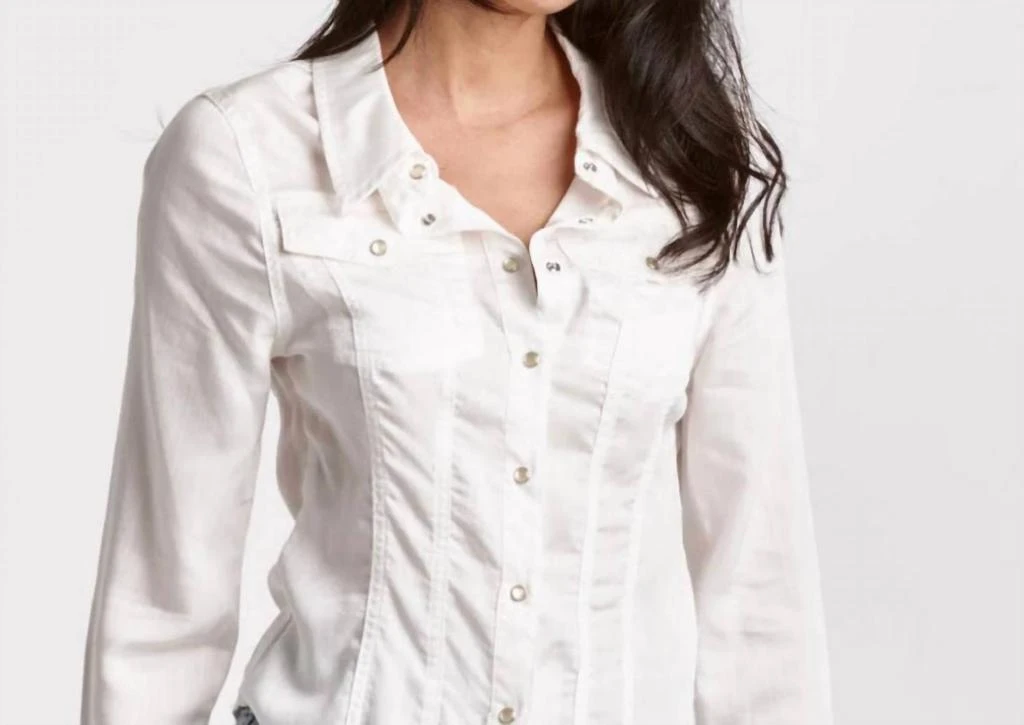 DEAR JOHN DENIM Dear John Denim - Uriah White Pearl Snap Shirt 1