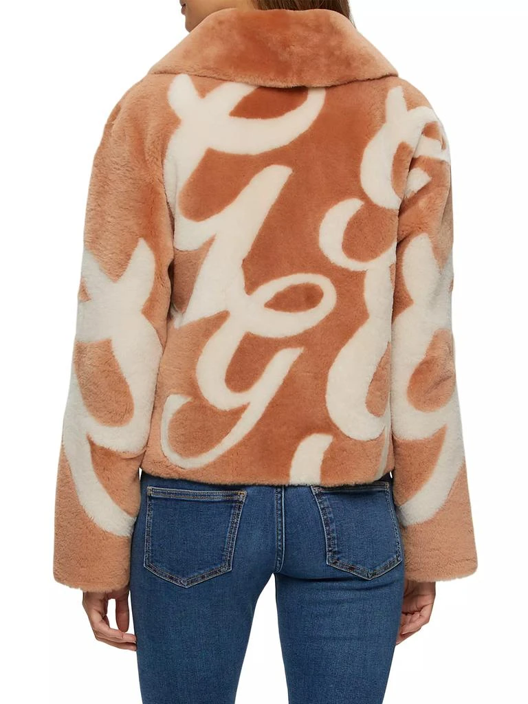 Gorski Reversible Select Shearling Lamb Intarsia Zip Jacket 4