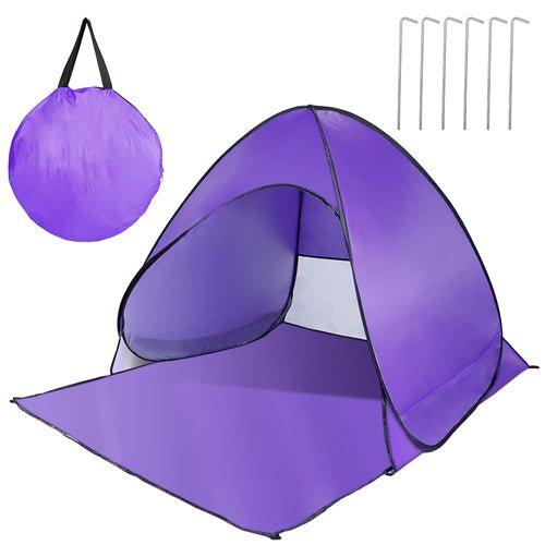 Fresh Fab Finds Pop Up Beach Tent Sun Shade Shelter Anti-UV Automatic Waterproof Tent Canopy For Outdoor Beach Camping Fishing P Purple