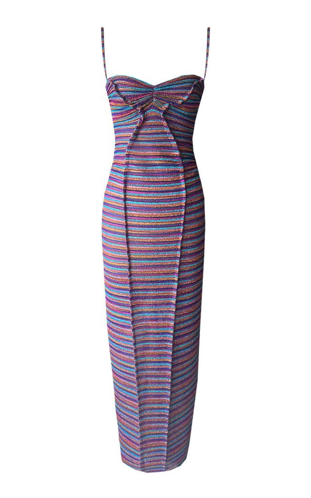 GEORGIA HARDINGE GEORGIA HARDINGE - Exclusive The Prism Striped Midi Dress - Pink - UK 10 - Moda Operandi 1
