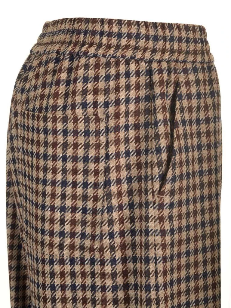 Weekend Max Mara Weekend Max Mara Ebe Checked Wide Leg Trousers 4
