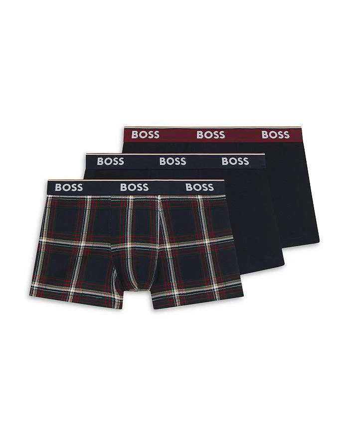 Hugo Boss Power Design Slim Fit Trunks, Pack of 3