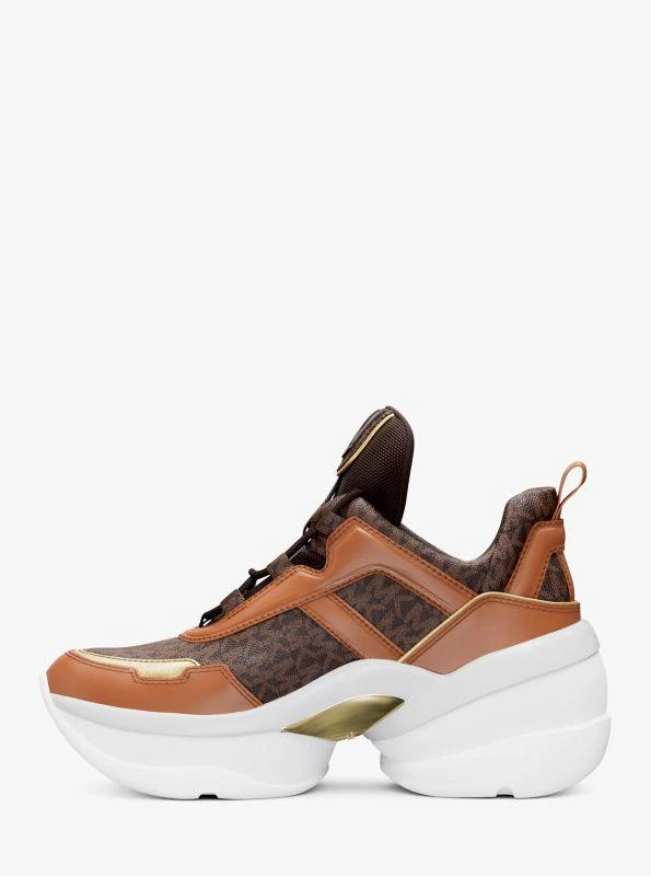 Michael Kors Olympia Signature Logo Trainer 3