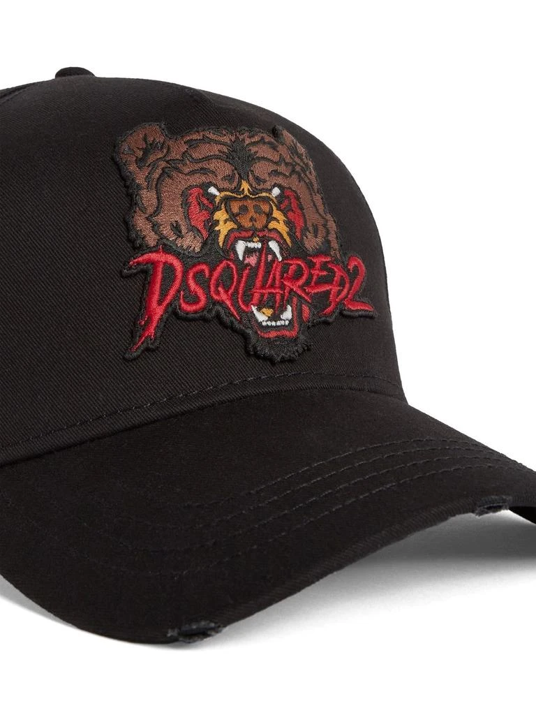 DSQUARED2 DSQUARED TIGER-APPLIQUÉ BASEBALL CAP 2