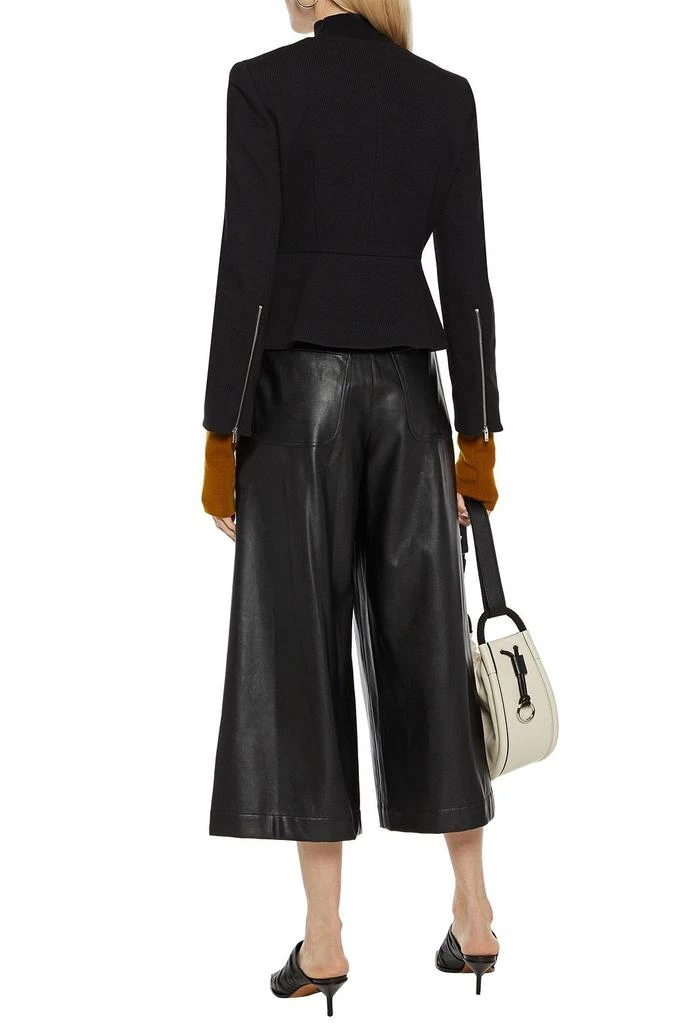 Theory Ribbed cotton-blend peplum jacket 3