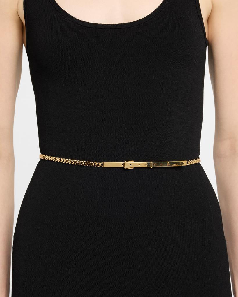 Totême 18K Gold-Plated Brass Skinny Belt