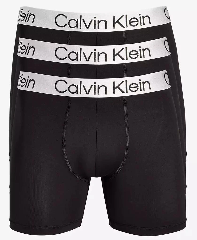 Calvin Klein Men's 3-Pk. Chromatic Brushed Micro Boxer Briefs 1
