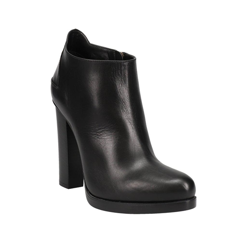 Lucchese Smooth Calf Round Toe Booties