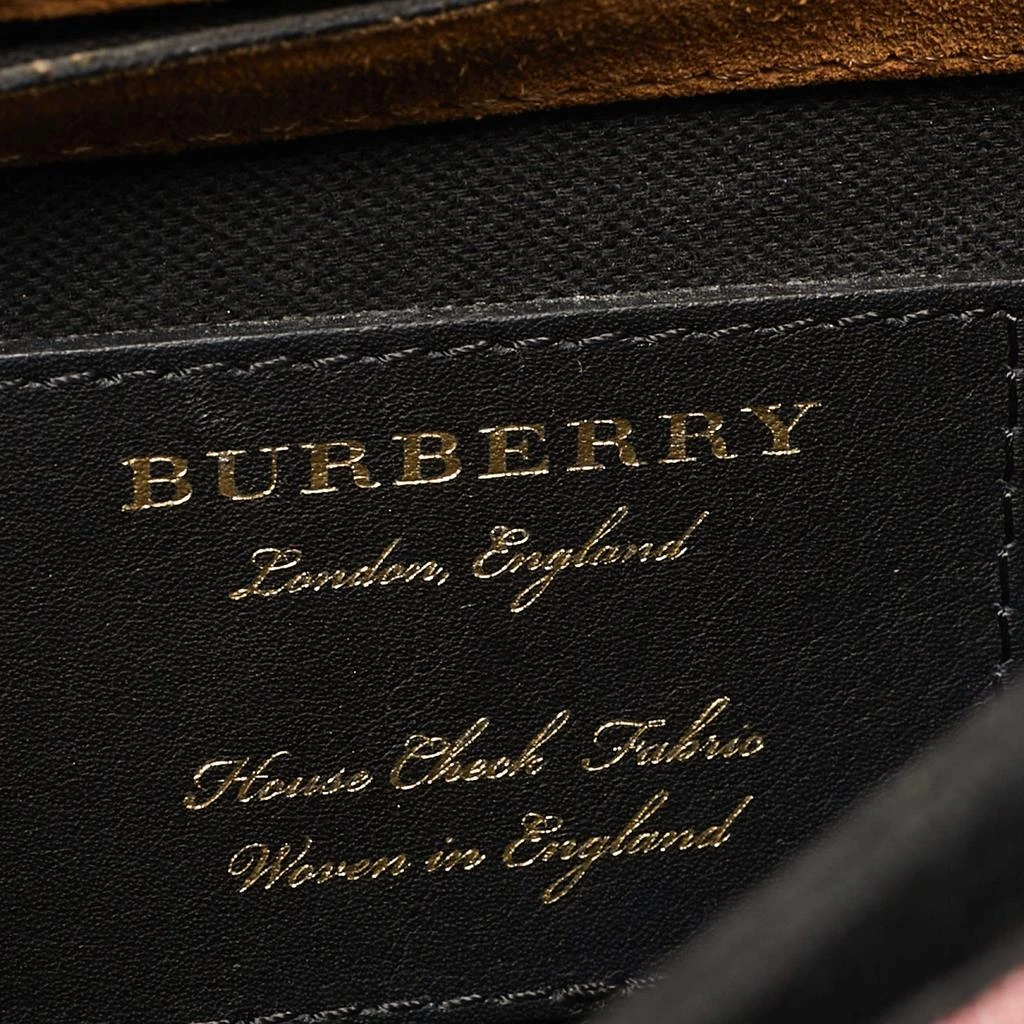 Burberry Burberry Black Leather and Fabric Small Macken Crossbody Bag 9