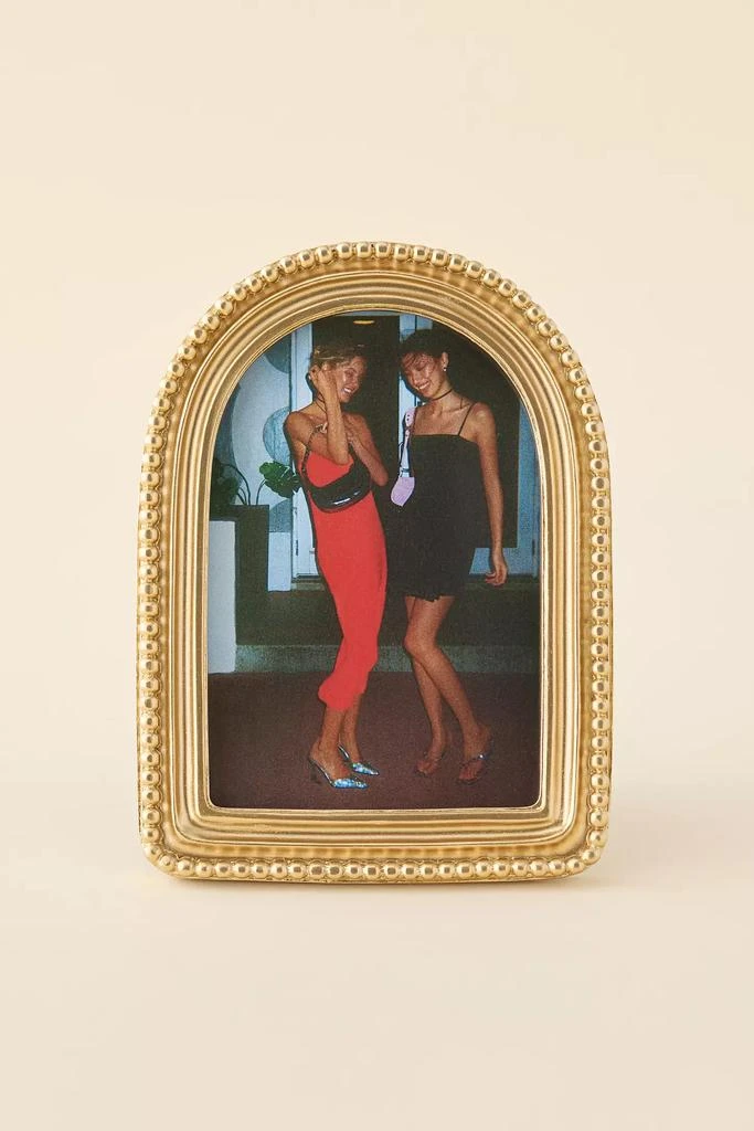 Urban Outfitters Arch Beaded 4” X 6” Picture Frame